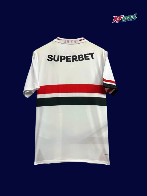 Sao Paulo Home Jersey 2526 Fans Version2 - KFCool – Football Jerseys & Soccer Kits Store Sao Paulo home jersey 25/26 fans version back view