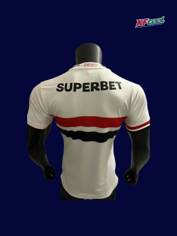 Sao Paulo home jersey 25/26 player version back view