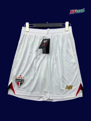 Sao Paulo home shorts pants 25/26 front white red black design