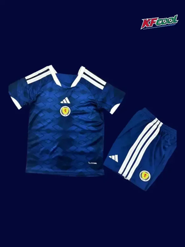 Scotland Home Kids kits 2627 Fans Version1 - kfcool.com Scotland home kids kit 26/27 fans front — child size, breathable