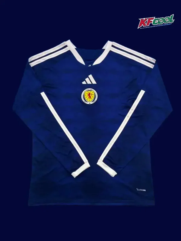 Scotland home LS jersey 26/27 fans front — long sleeve, breathable material