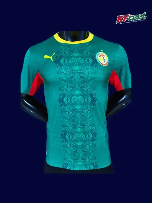 Senegal 26/27 away player jersey front — pro fit, green design