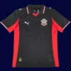 Southampton Away Black Jersey 25/26 Fans Version front with away black colorway and badge.