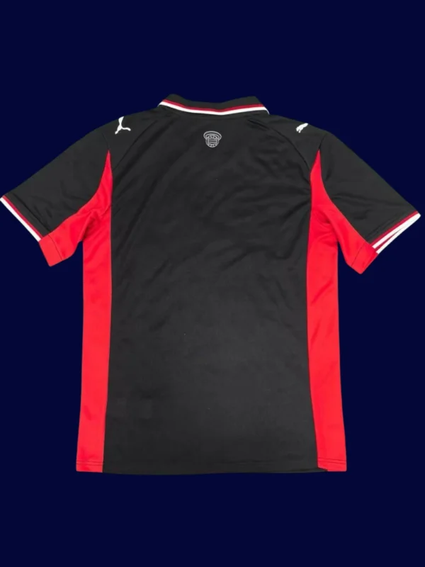 Southampton Away Black Jersey 25/26 Fans Version back with printed number area.