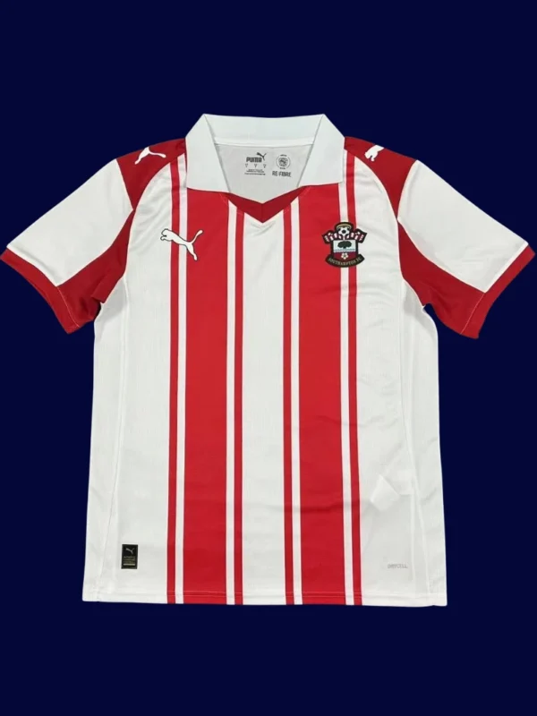 Southampton Home Red Jersey 25/26 Fans Version front with club crest and classic red design.