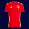 Spain 2425 Home Red Jersey Fans Version Front
