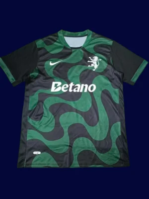 Sporting Portugal Away Jersey 2526 Fans Version1 Sporting Portugal Away Jersey 25/26 Fans Version front high‑quality breathable lightweight football shirt