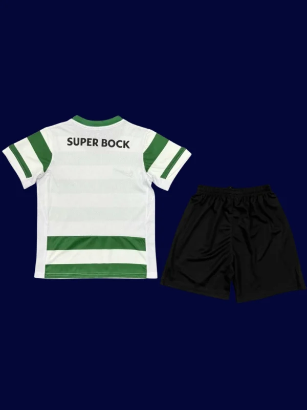 Sporting Portugal Home Kids kits 25/26 back custom number