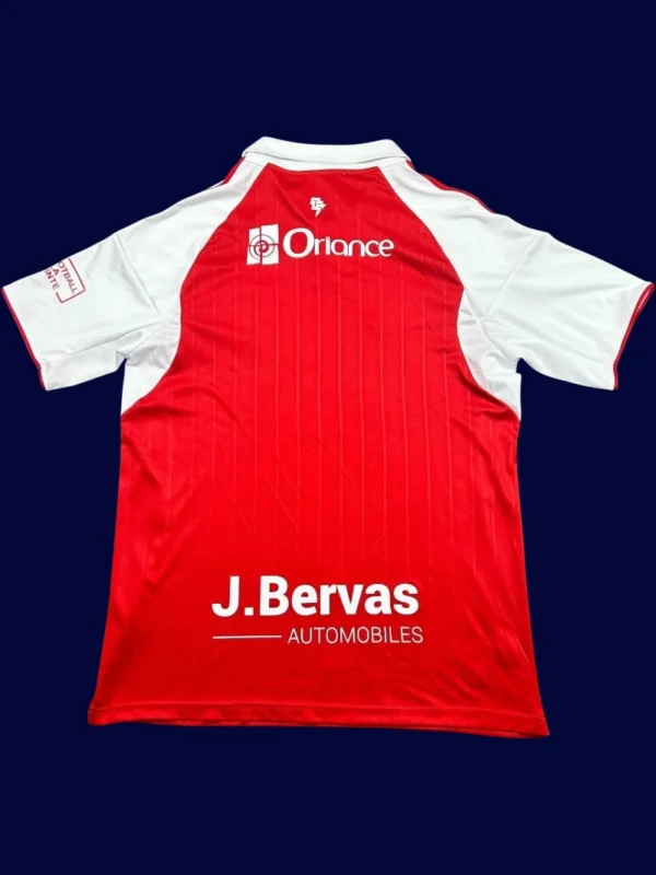 Stade Brestois Home Jersey 2526 Fans Version2 - KFCool – Football Jerseys & Soccer Kits Store Stade Brestois Home Jersey 25/26 Fans Version back custom number