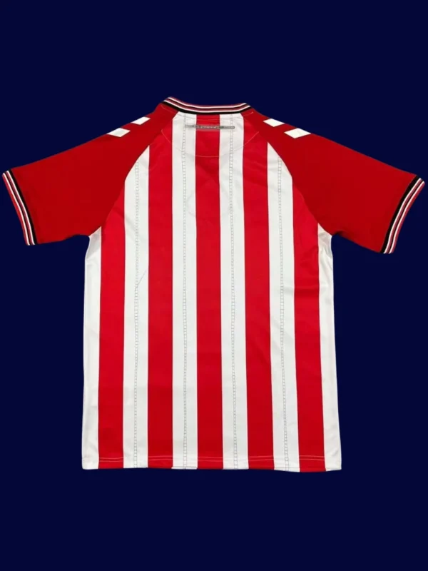 Sunderland Home Jersey 2526 Fans Version2 - KFCool – Football Jerseys & Soccer Kits Store Sunderland Home Jersey 25/26 Fans Version back showing printed number area.