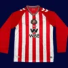 Sunderland Home Long Sleeve Jersey 2526 Fans Version1 - kfcool.com Sunderland Home Long Sleeve Jersey 25/26 Fans Version front with classic red-and-white stripes.