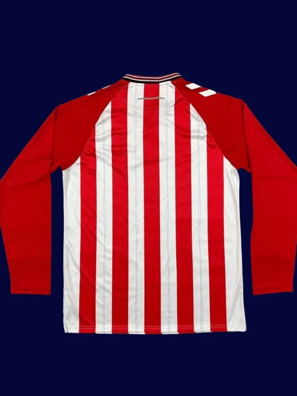 Sunderland Home Long Sleeve Jersey 2526 Fans Version2 - kfcool.com Sunderland Home Long Sleeve Jersey 25/26 Fans Version back with printed number panel.