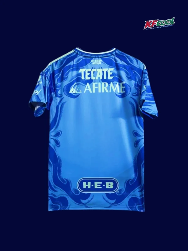 Tigres 25/26 away jersey back with custom name and number