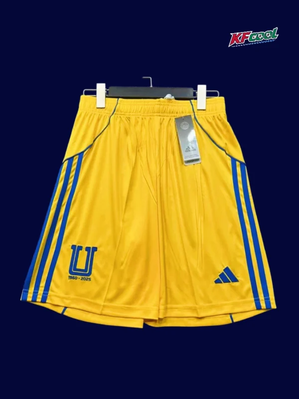 Tigres 25/26 home shorts front breathable lightweight sportswear