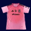 Tigres 25/26 pink goalkeeper jersey front breathable high quality