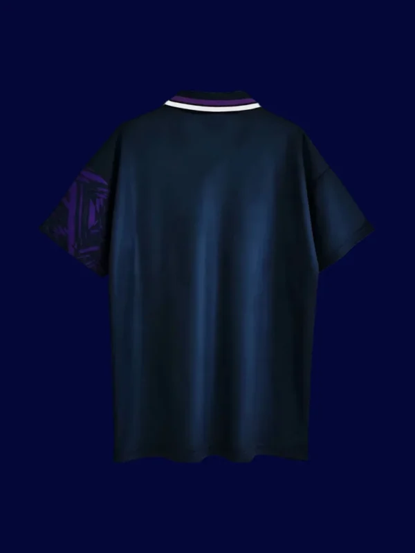 Tottenham Away Retro Jersey 9495B - KFCool – Football Jerseys & Soccer Kits Store back view of Tottenham away retro jersey (94/95) showing number-ready back panel.