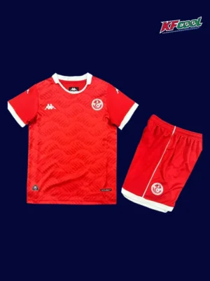 Tunisia Home Red Kids kits 26/27 Fans Version