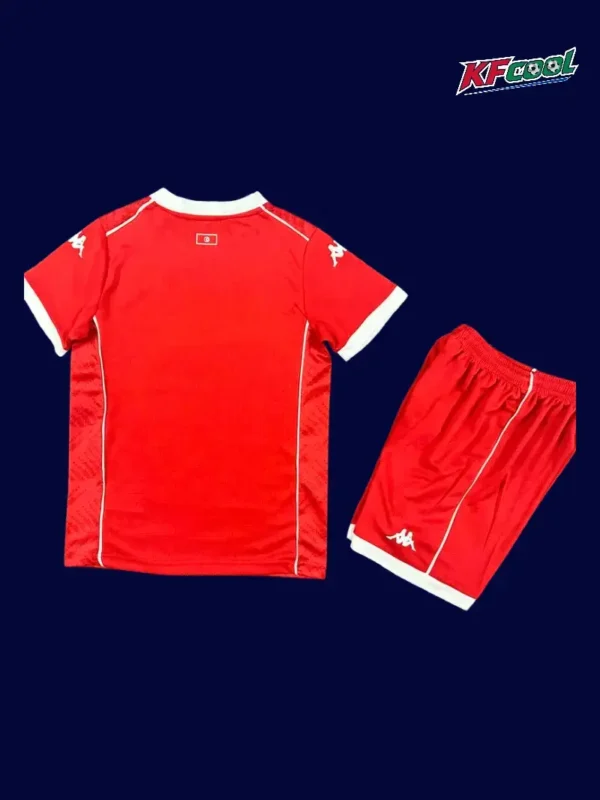 Tunisia home red kids kit 26/27 back with name area