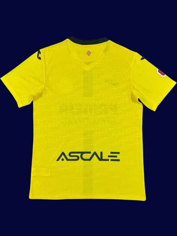 Villarreal Home Jersey 25/26 Fans Version back showing printed number area.