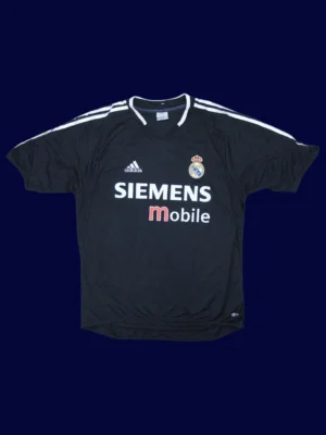 Zidane #5 Real Madrid Away Black Retro Jersey 04/05