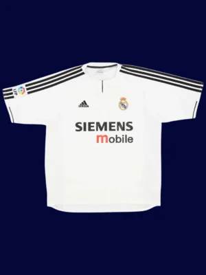 Zidane #5 Real Madrid Home White Retro Jersey 03/04