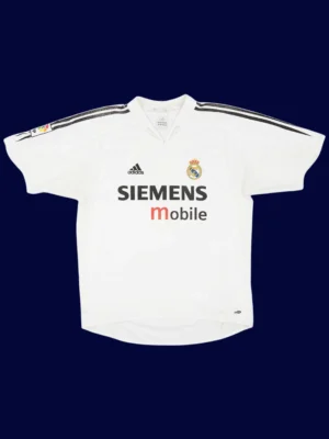 Zidane #5 Real Madrid Home White Retro Jersey 04/05
