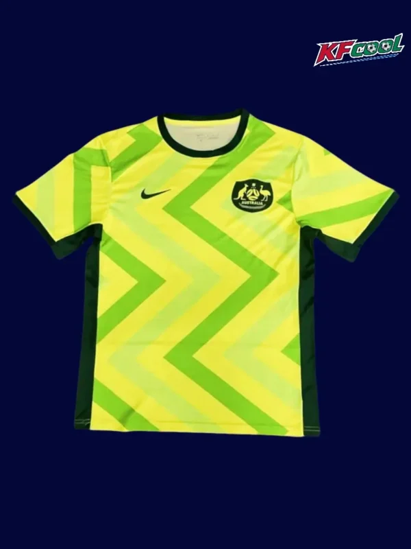 Australia 25/26 home yellow football jersey front with national badge