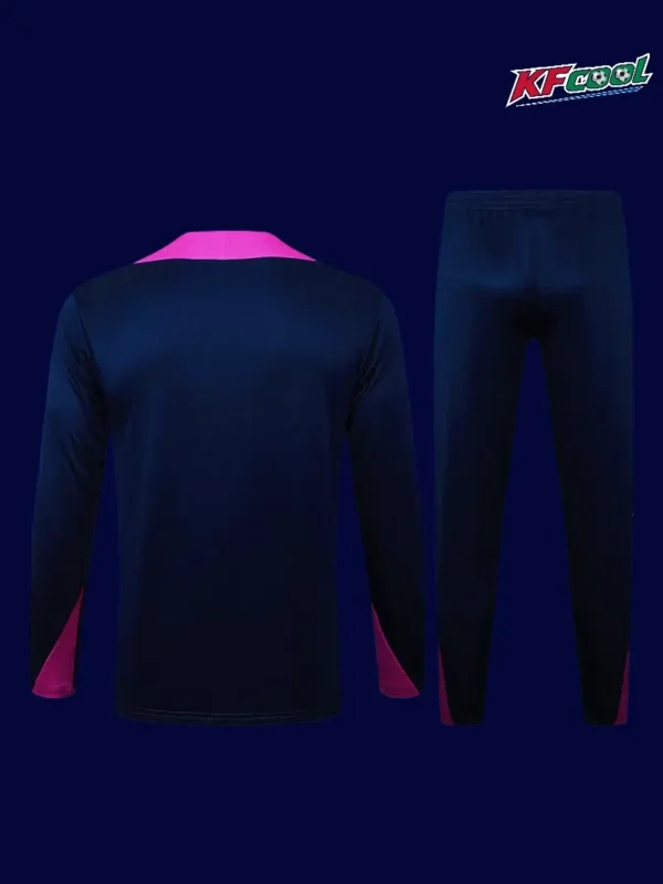 Barcelona Black Training Tracksuitt 2526B - kfcool.com Barcelona 25/26 black training tracksuit back view