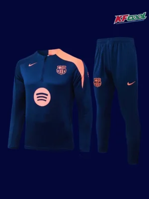 Barcelona kids 26/27 training tracksuit front designed for children
