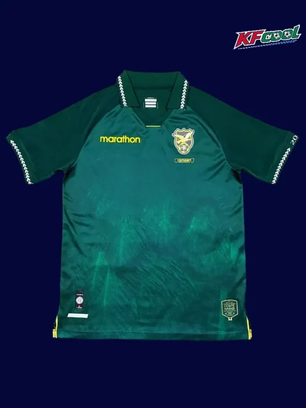 Bolivia Home Green Jersey 2526 Fans Version1 - kfcool.com Bolivia 25/26 home green football jersey front with crest