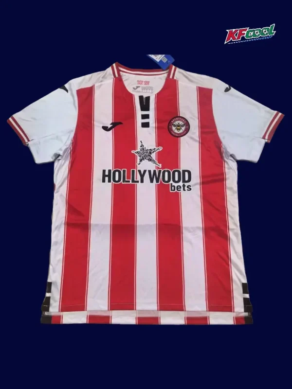 Brentford 25/26 home football jersey front fans version