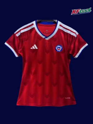 Chile Home Red Women Jersey 2627 Fans Version1 Chile women 26/27 home red football jersey front with tailored fit