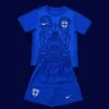Finland Away Blue Kids kits 2526 Fans Version1 - KFCool – Football Jerseys & Soccer Kits Store Finland kids 25/26 away blue football jersey front youth fit
