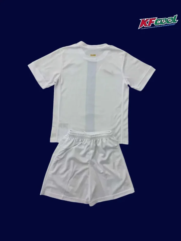 Back view of Finland kids 25/26 home jersey