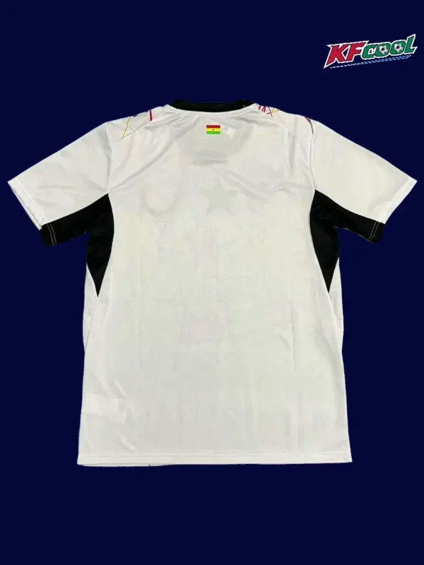Back view of Ghana 26/27 away white jersey