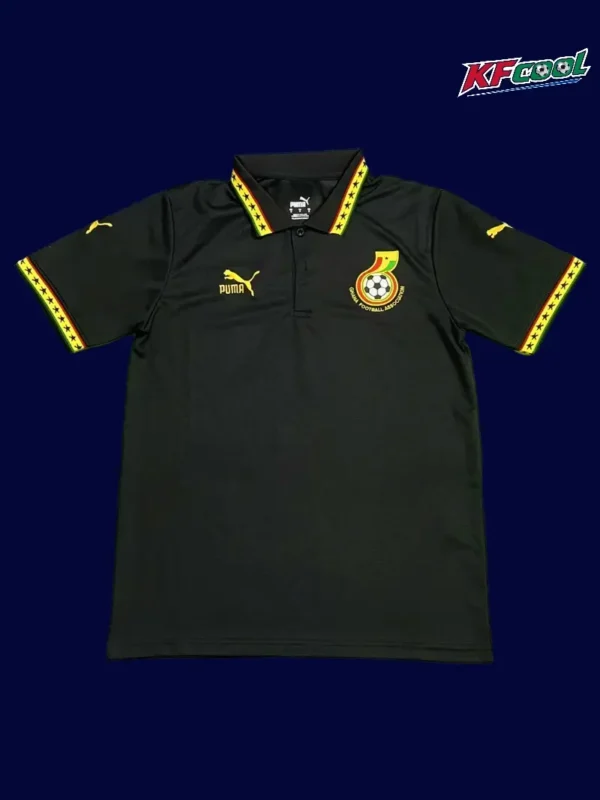 Ghana Black Special Editione Jersey 2627 Fans Version1 - kfcool.com Ghana 26/27 black special edition football jersey front