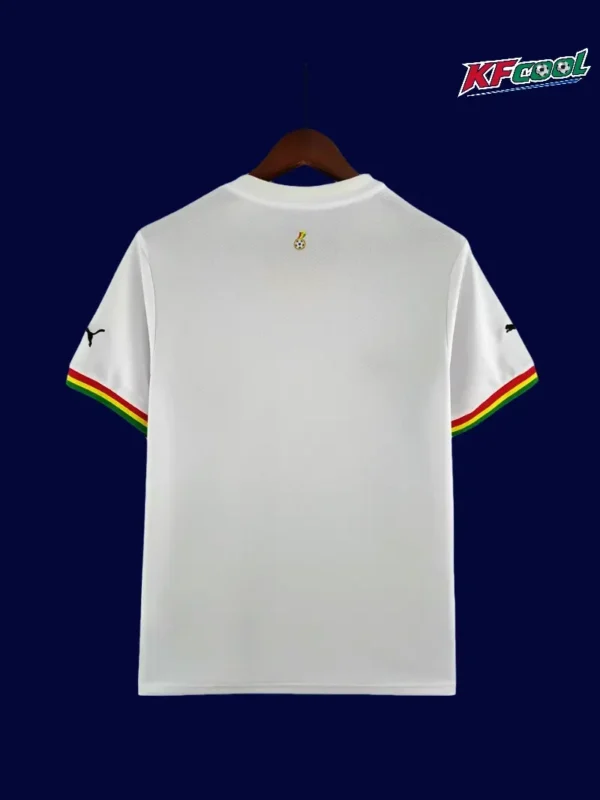 Back view of Ghana 2022 World Cup home white shirt