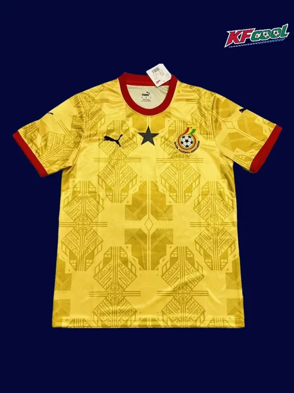 Ghana 26/27 yellow special edition football jersey front