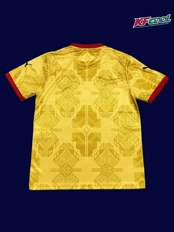 Back view of Ghana 26/27 yellow special edition jersey