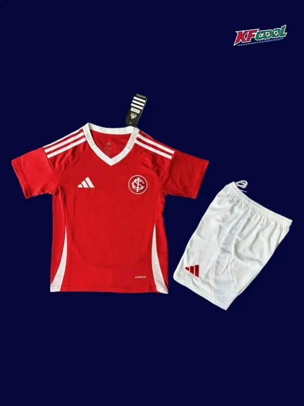 Internacional Home Red Kids kits 2526 Fans Version1 - kfcool.com Internacional 25/26 home red kids football kit front fans version