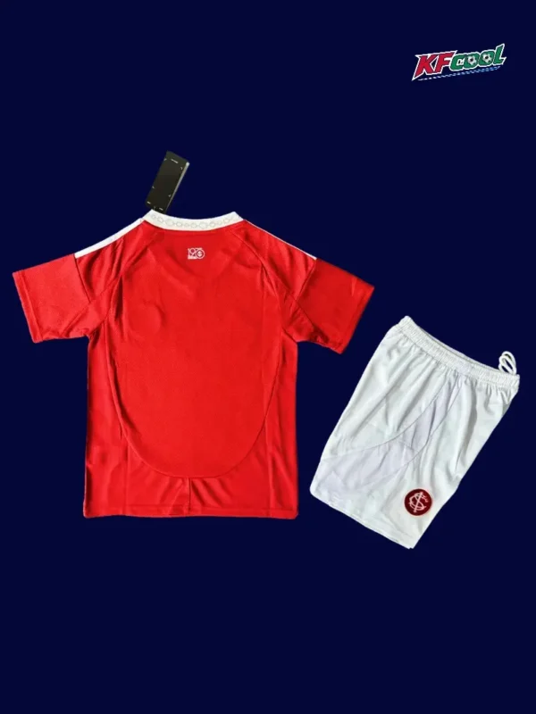 Internacional Home Red Kids kits 2526 Fans Version2 - kfcool.com Back view of Internacional 25/26 home red kids football kit