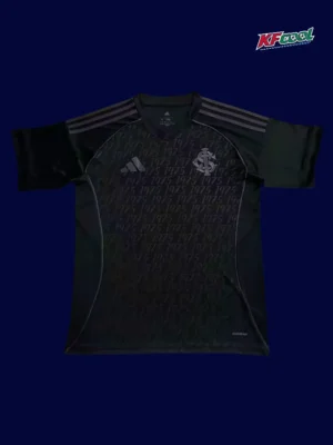 Internacional 25/26 third black football jersey front fans version