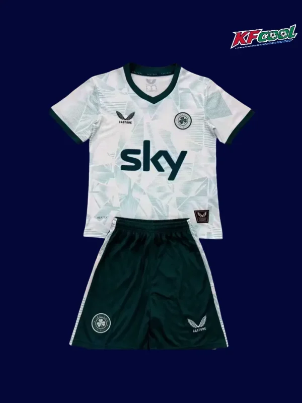Ireland kids 25/26 away football kit front youth design