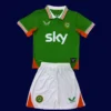 Ireland Home Green Kids Kits 2526 Fans Version1 - KFCool – Football Jerseys & Soccer Kits Store Ireland kids 25/26 home green football kit front