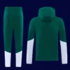 Italy green hoodie jacket tracksuit 26/27 back with hood detail.