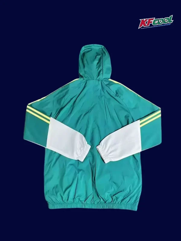 Italy green windbreaker 26/27 fans version back showing venting.