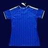 Italy women home blue jersey 26/27 fans version back with contours.