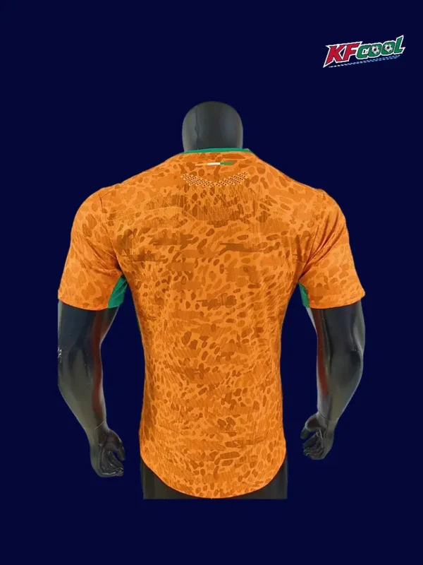 Ivory Coast home player jersey 26/27 back with number zone.