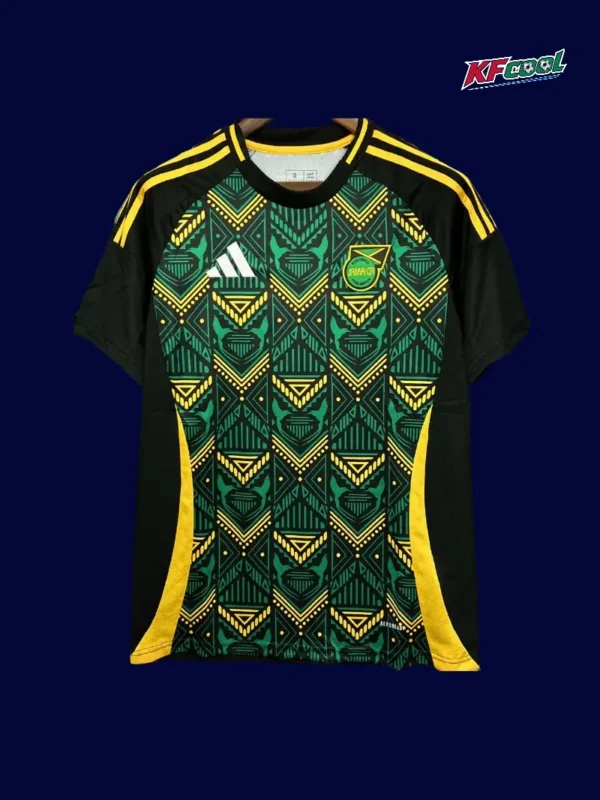 Jamaica 24/25 away green football jersey front