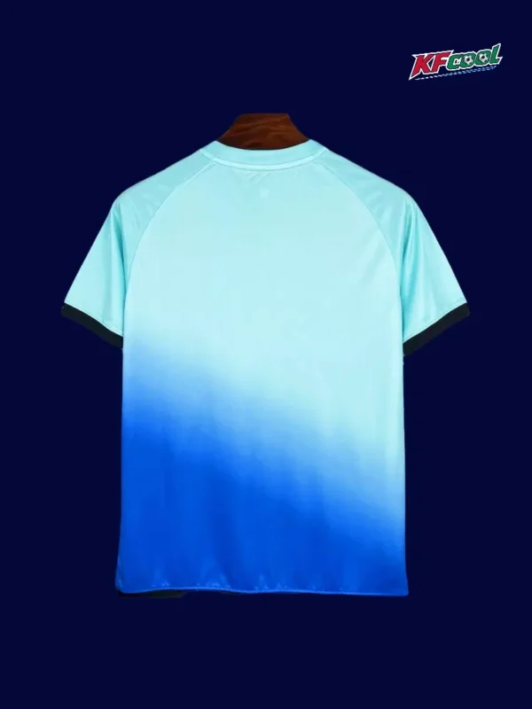 Morocco Blue Special Edition Jersey 2526 Fans Version2 - kfcool.com Back view of Morocco 25/26 blue special edition jersey